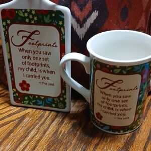 Bay Island Inspirational Floral Mug Set
